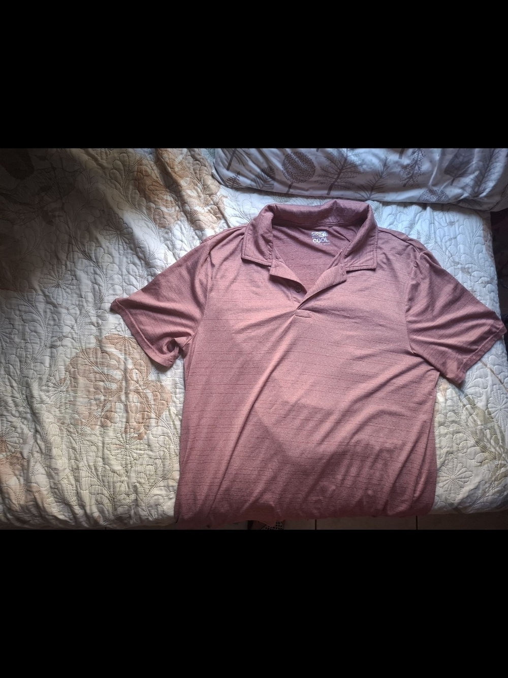 Men's Heathered Mauve Polo Shirt